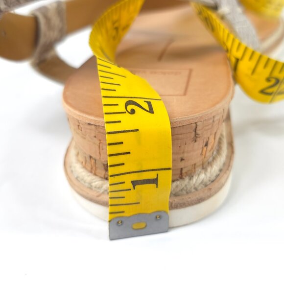 NWOB DOLCE VITA Myra GRAY Snake Print Sandals Women's Size 9 FAUX LEATHER NEW... - Picture 9 of 16